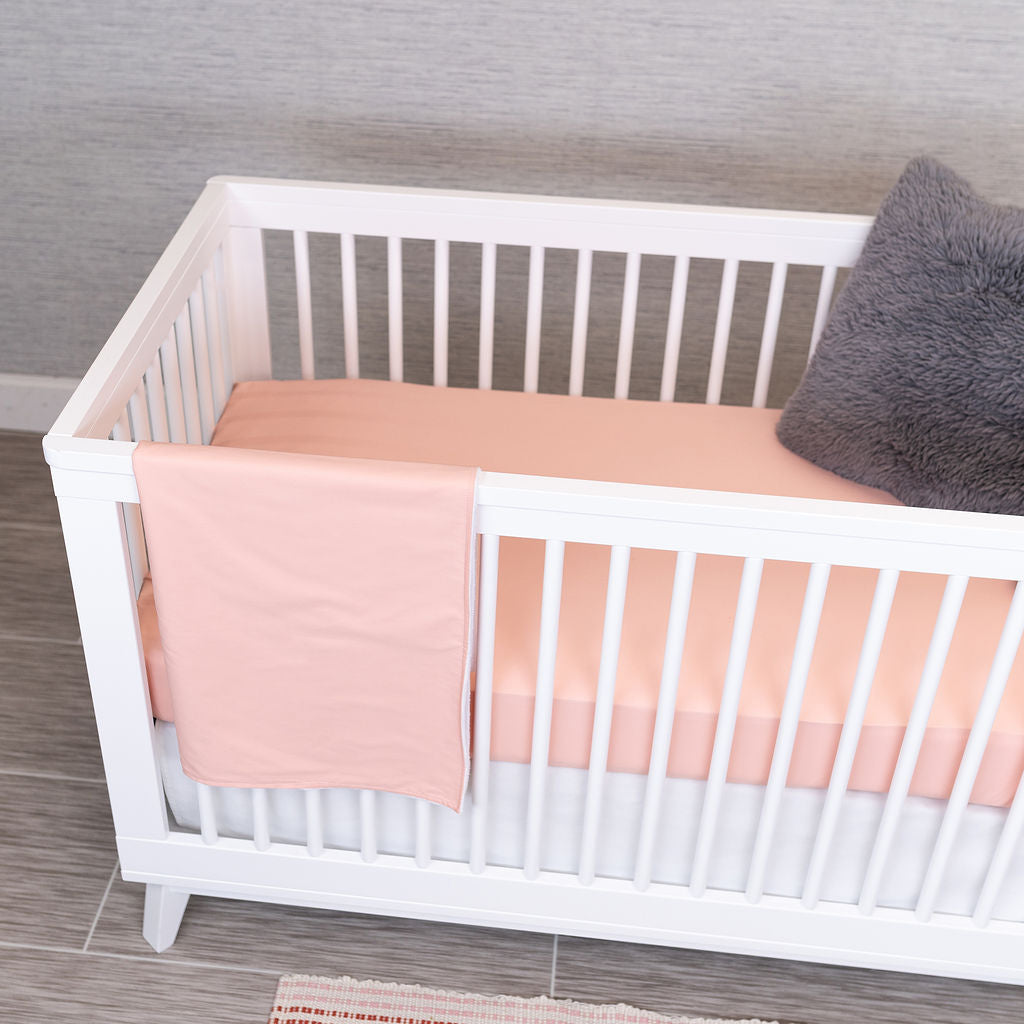 Hushy Blushy - Classic Nursery Bedding Set - Blush - Olli+Lime